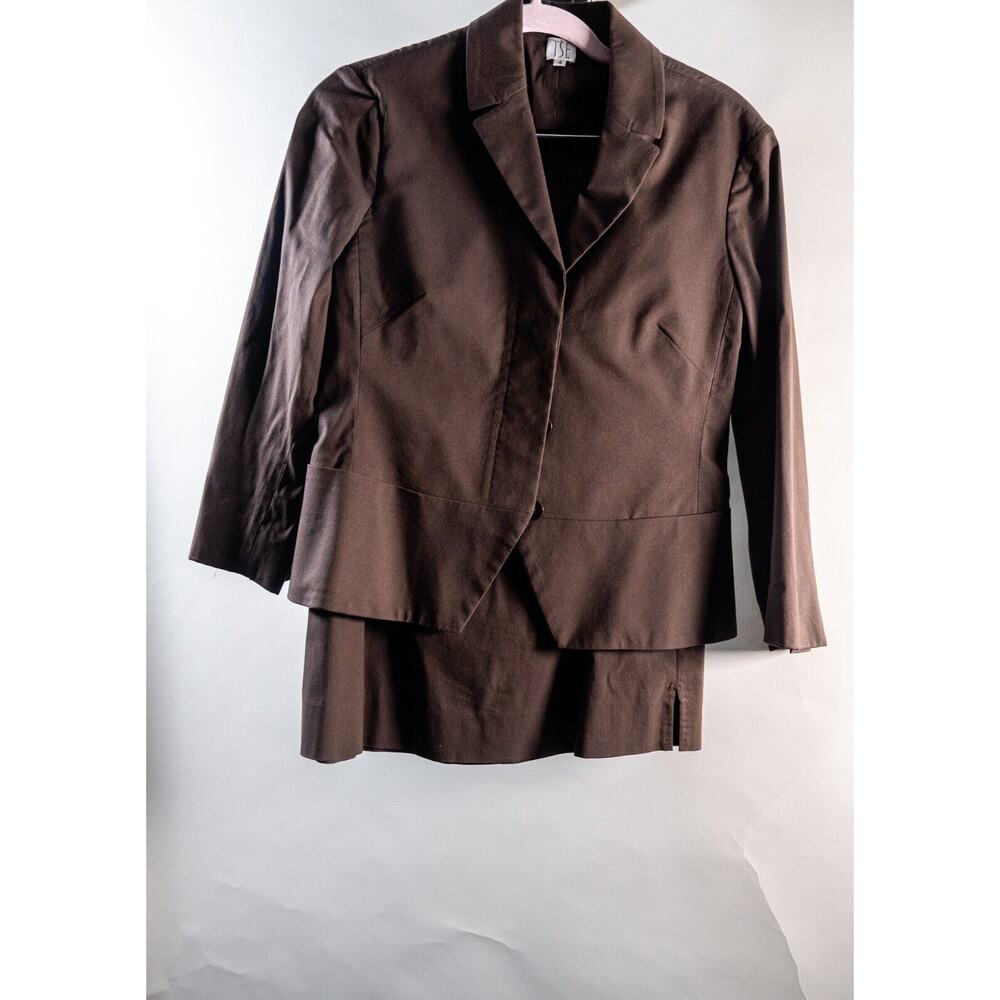 TSE Women Skirt Suit Brown Cotton Blend US Size 4